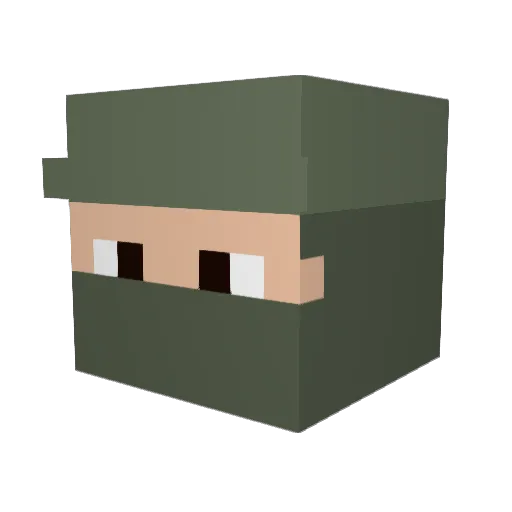 RainingGorgon1 Minecraft avatar head, 3D render