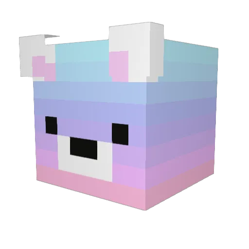Rainingapathy Minecraft avatar head, 3D render