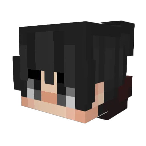 Rainkeew Minecraft avatar head, 3D render
