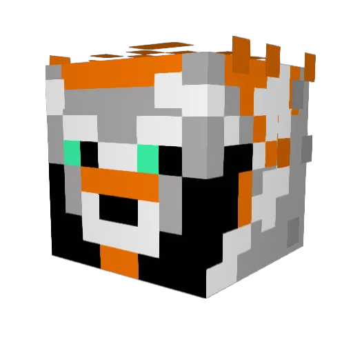 Rainskyriver Minecraft avatar head, 3D render