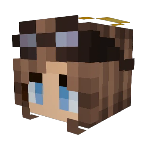 Raintalon92 Minecraft avatar head, 3D render