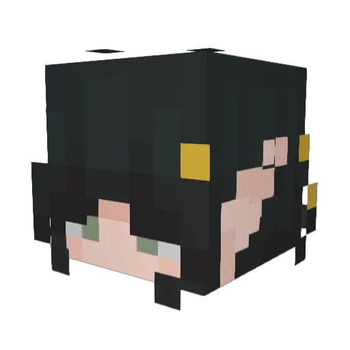 RainyCheckpoint Minecraft avatar head, 3D render