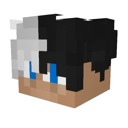 RainyLegend Minecraft avatar head, 3D render
