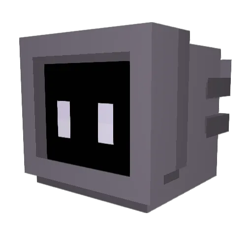 RainySpires Minecraft avatar head, 3D render