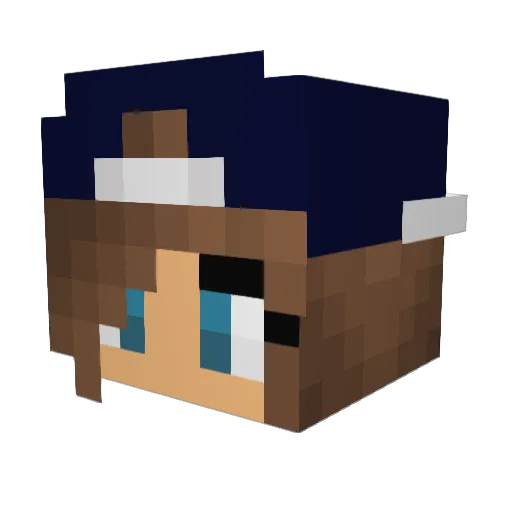 Rainy_97 Minecraft avatar head, 3D render