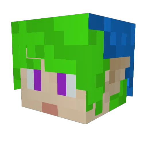 Rainy_Day_Demons Minecraft avatar head, 3D render
