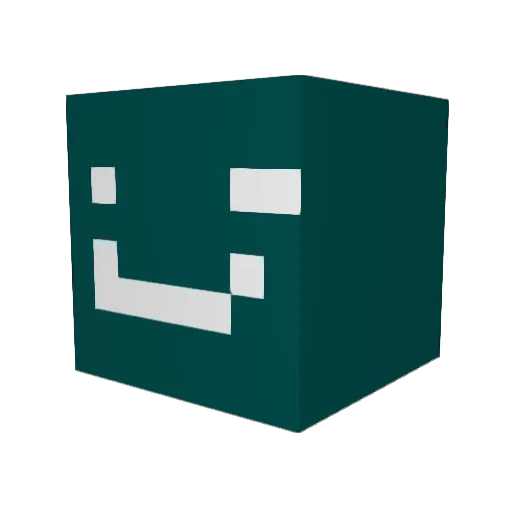 Rainy_Real Minecraft avatar head, 3D render