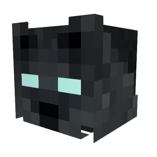 RaiooPvP Minecraft avatar head, 3D render