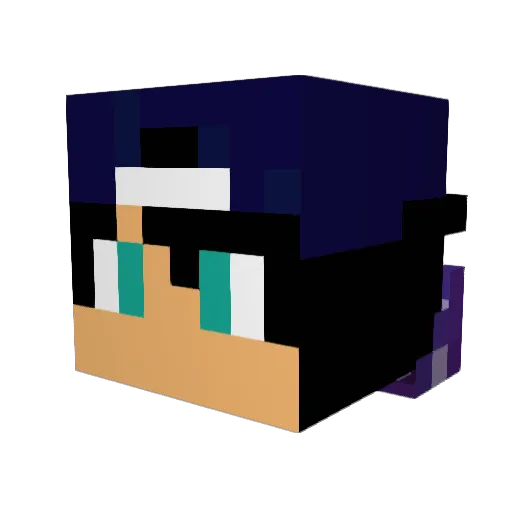RaiseHD Minecraft avatar head, 3D render