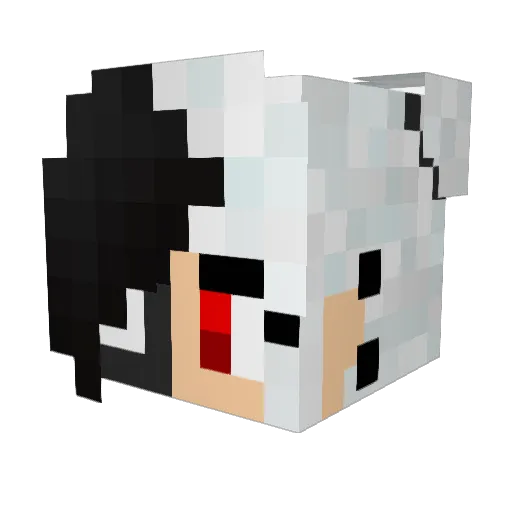 RaisedLevel Minecraft avatar head, 3D render