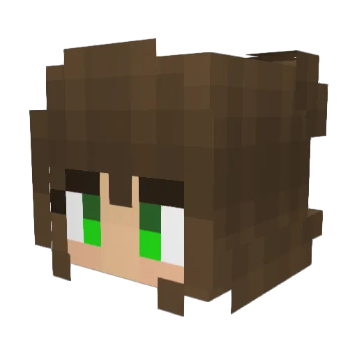 Raiski_angel Minecraft avatar head, 3D render
