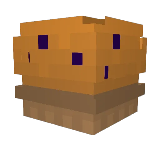 Raiswayy Minecraft avatar head, 3D render