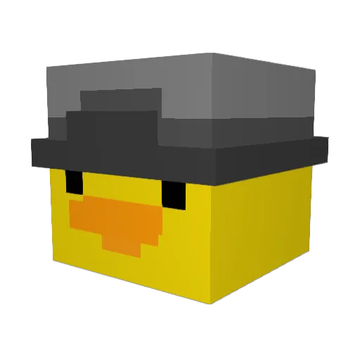 Rait22 Minecraft avatar head, 3D render