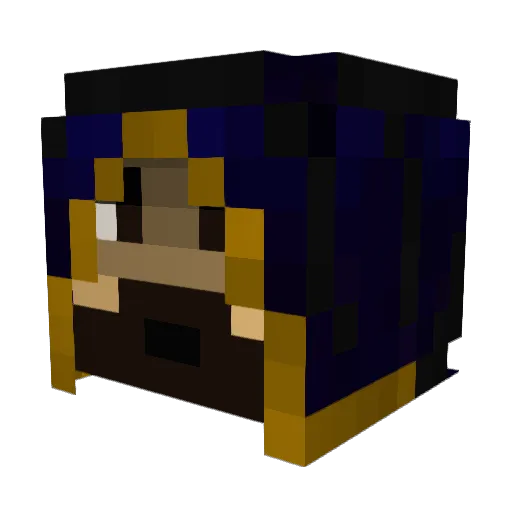 Raithe Minecraft avatar head, 3D render