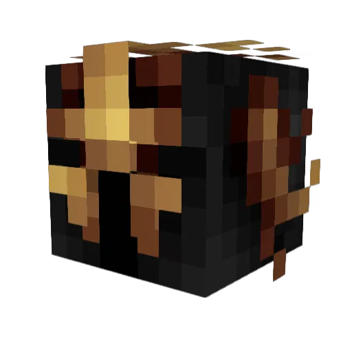 Raitozan Minecraft avatar head, 3D render
