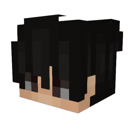 Raitsker Minecraft avatar head, 3D render