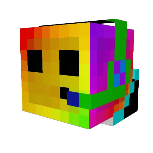 Raiub Minecraft avatar head, 3D render