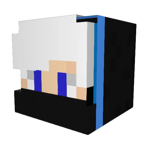 Raix123 Minecraft avatar head, 3D render
