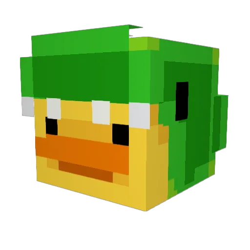 Raiy0 Minecraft avatar head, 3D render