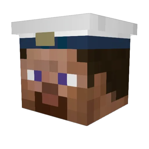 Raizan7 Minecraft avatar head, 3D render