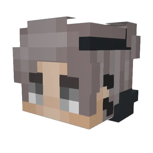 Raizzx Minecraft avatar head, 3D render