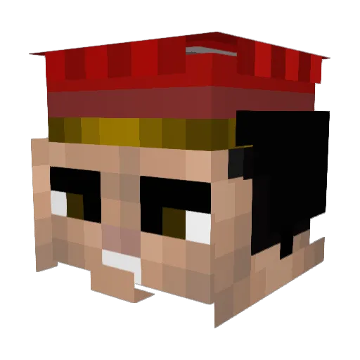 Raj_PateL Minecraft avatar head, 3D render