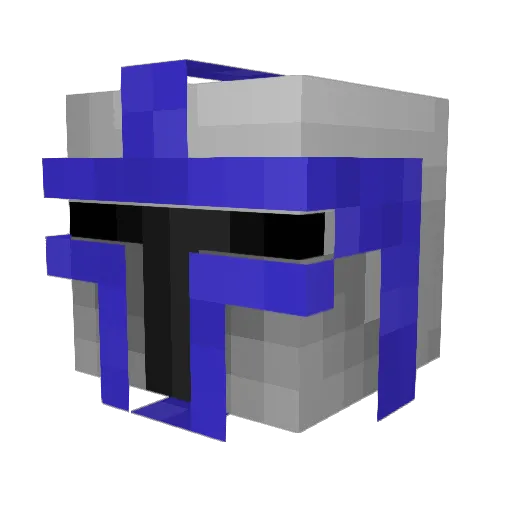 RajaLG Minecraft avatar head, 3D render