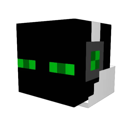 RajaMaster Minecraft avatar head, 3D render