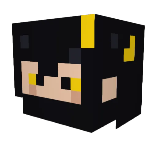 Raja_YT Minecraft avatar head, 3D render