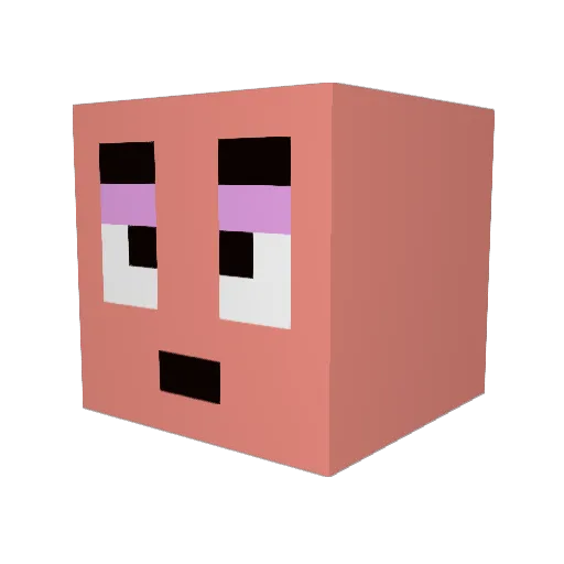 Rajbir69 Minecraft avatar head, 3D render