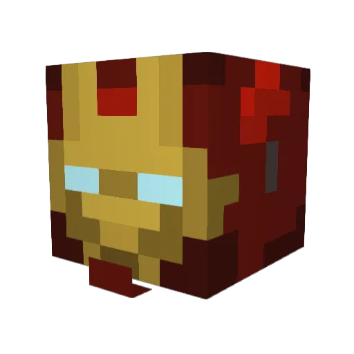 Rajco Minecraft avatar head, 3D render