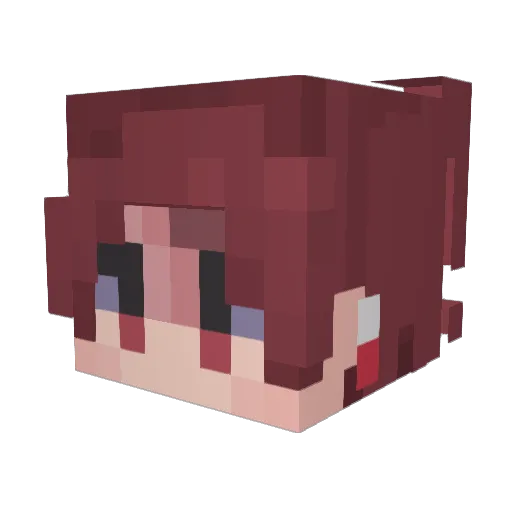 Rajkoslav Minecraft avatar head, 3D render