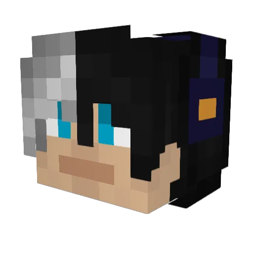 RakJoyy Minecraft avatar head, 3D render