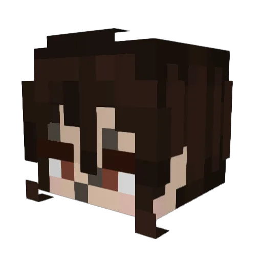 RakSun666 Minecraft avatar head, 3D render