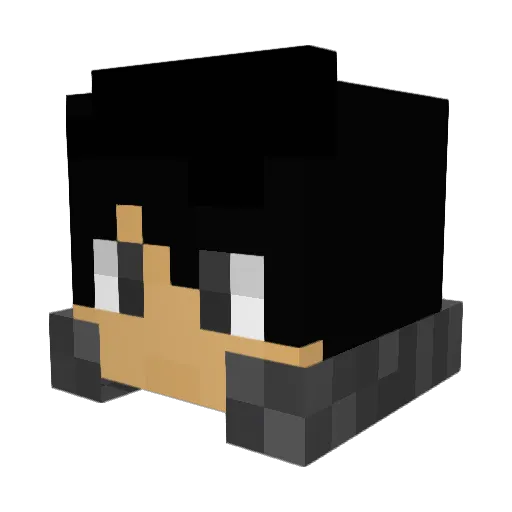 Rak_Chazak Minecraft avatar head, 3D render