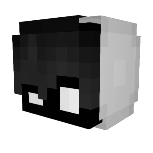 Raka88 Minecraft avatar head, 3D render