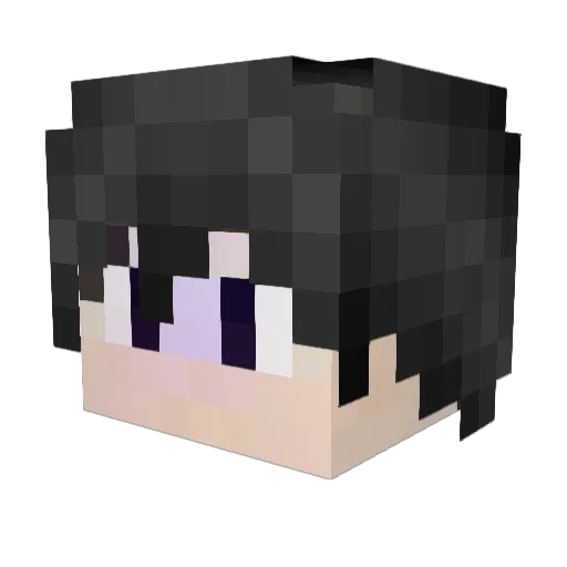 RakanC Minecraft avatar head, 3D render