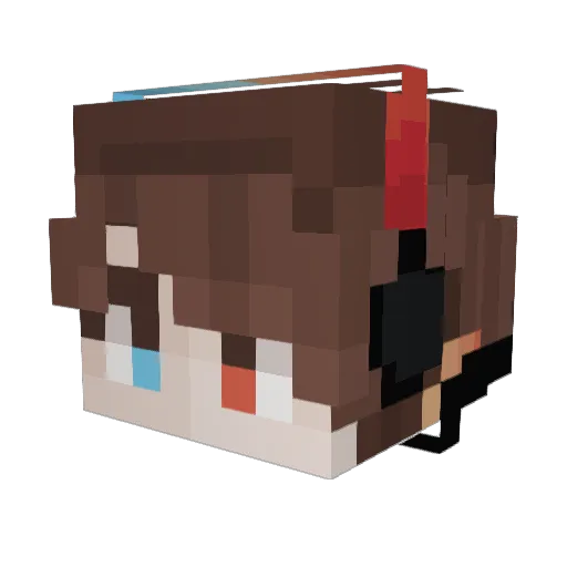 Rakancool2 Minecraft avatar head, 3D render