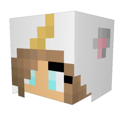 Rakanoth Minecraft avatar head, 3D render