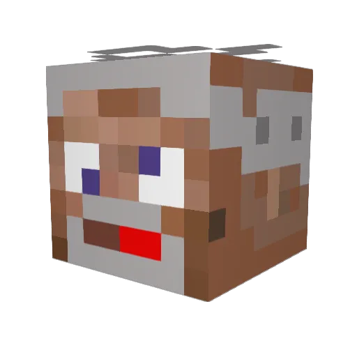 Rakasis Minecraft avatar head, 3D render