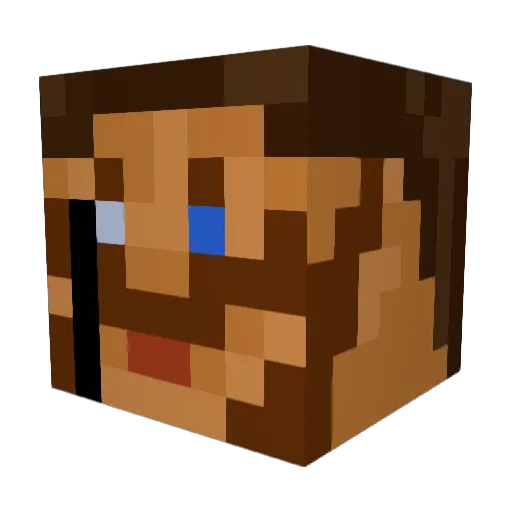 Rakato98 Minecraft avatar head, 3D render