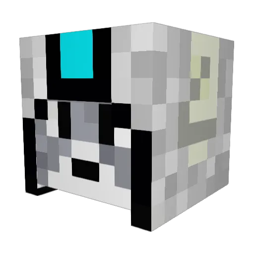 Rakdelem Minecraft avatar head, 3D render