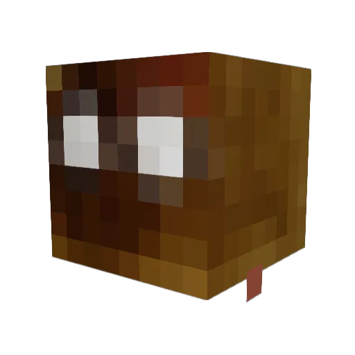 RakeInSpace Minecraft avatar head, 3D render