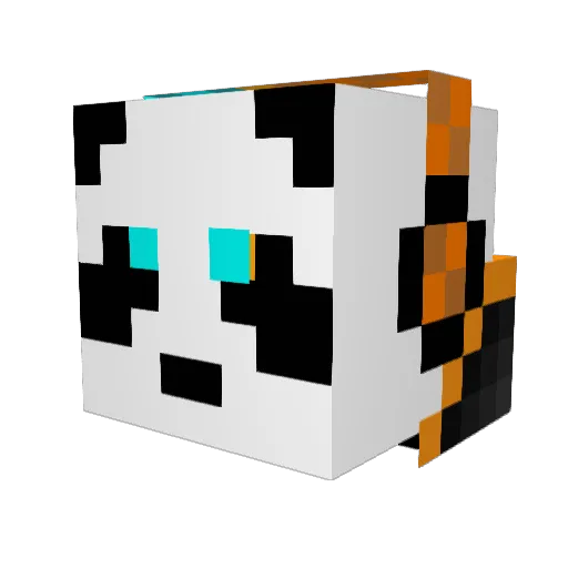 RaketRash Minecraft avatar head, 3D render