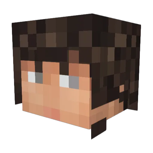 RakingSeason Minecraft avatar head, 3D render