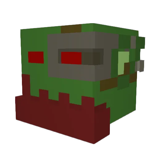 Rakjo Minecraft avatar head, 3D render
