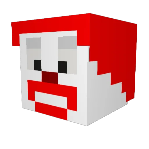 Rakkard7 Minecraft avatar head, 3D render