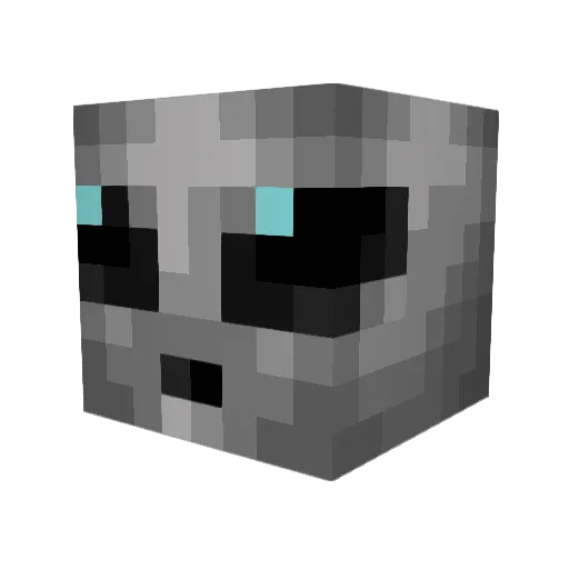 Rakkausky Minecraft avatar head, 3D render