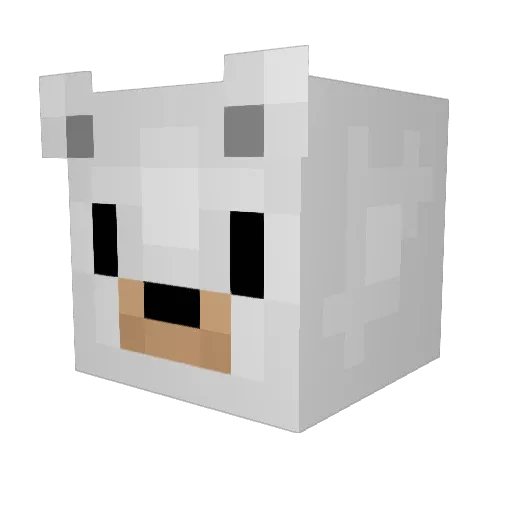 Rakkeren Minecraft avatar head, 3D render