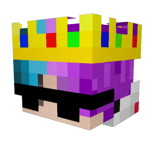 RakkyLoveLy Minecraft avatar head, 3D render
